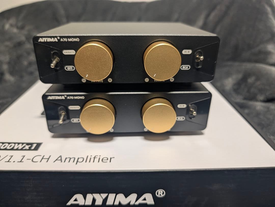 Aiyima A70 Mono 1CH パワーアンプ 2台セット