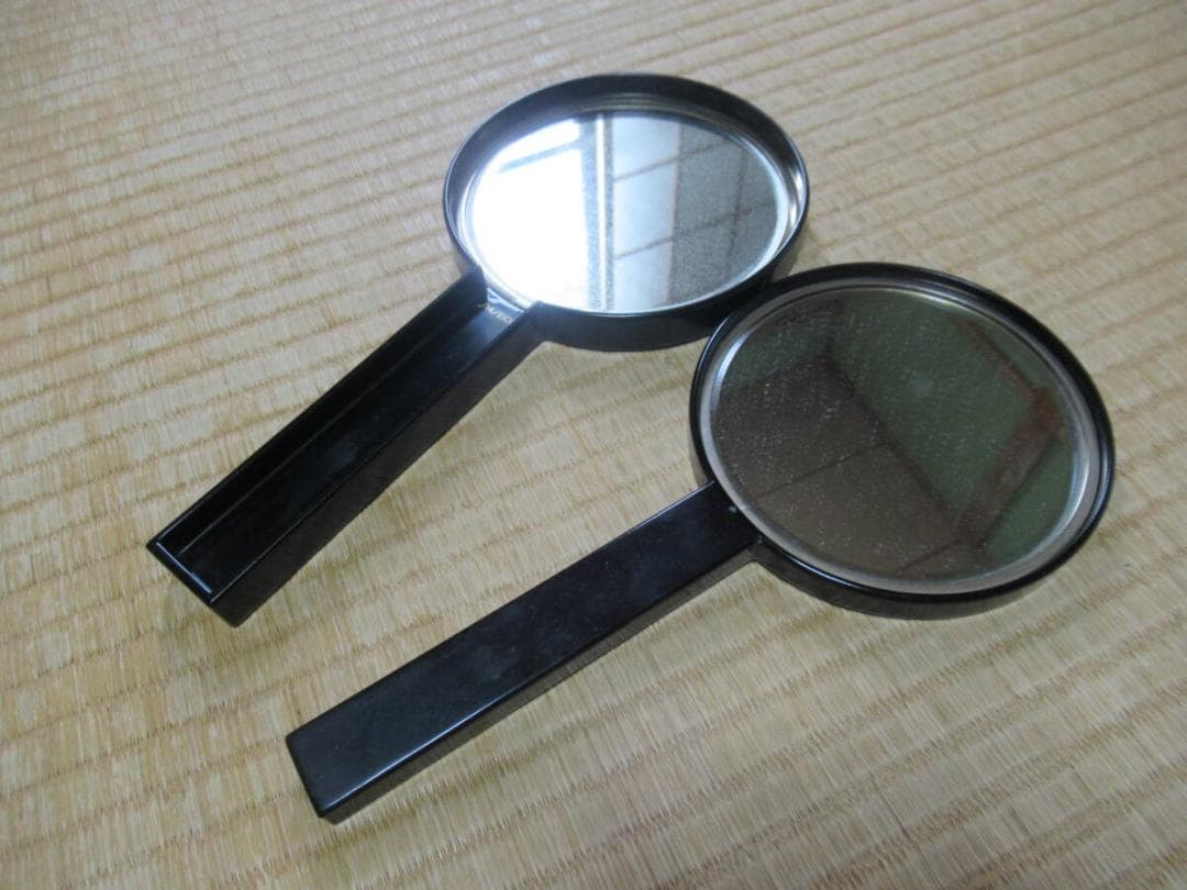 非売品美品1960年代◆資生堂「禅 ZEN」薄希英デザイン 木製台付き 合わせ鏡