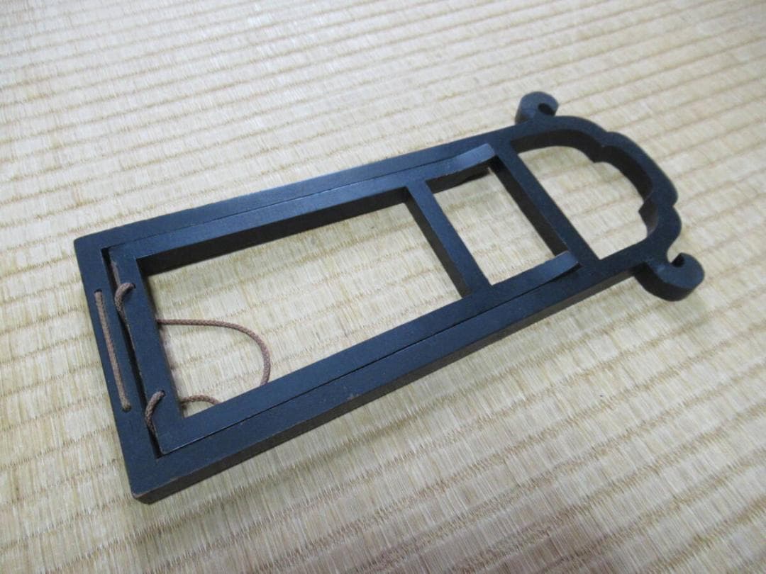 非売品美品1960年代◆資生堂「禅 ZEN」薄希英デザイン 木製台付き 合わせ鏡