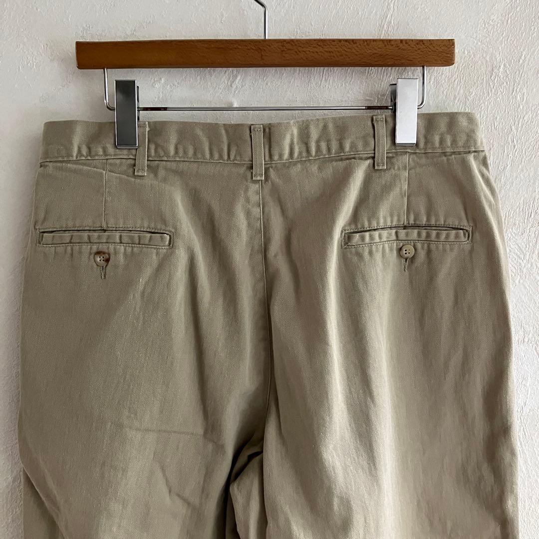 USA製 初期タグ Ralph Lauren タックチノ チノパン 34