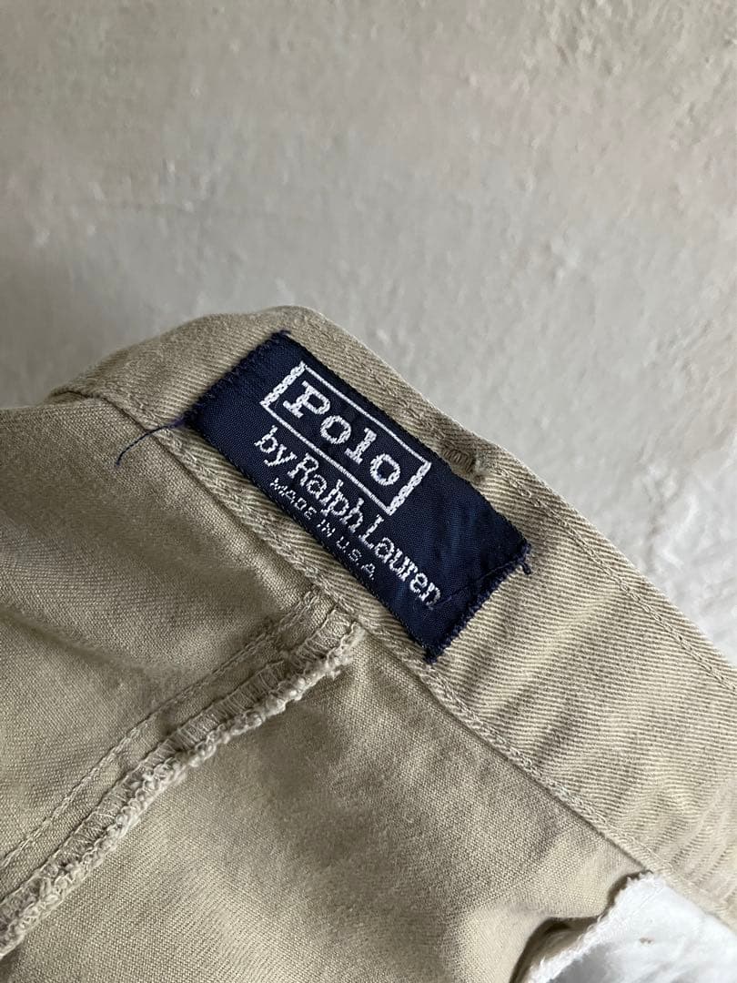 USA製 初期タグ Ralph Lauren タックチノ チノパン 34