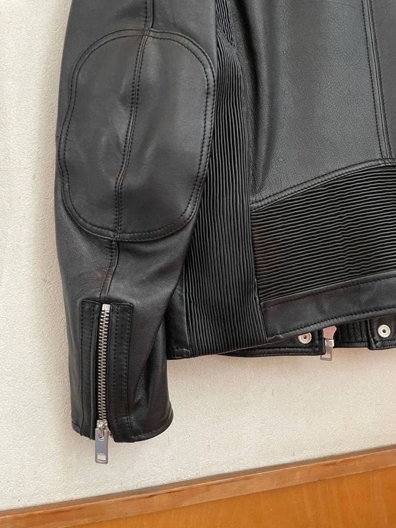 【美品】DIESEL ライダース　革ジャン 羊革 ディーゼル　レザー　黒