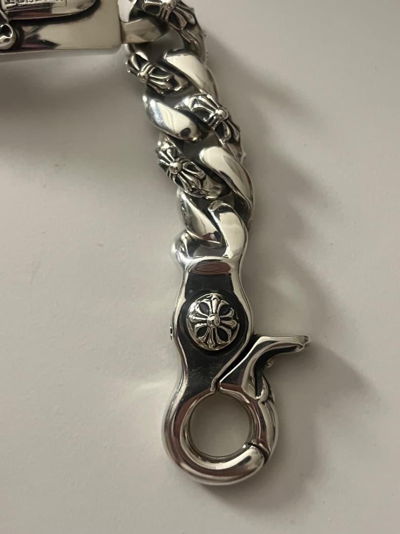 クロムハーツ ダガーIDクリップ ブレスレット ファンシー 8リンク 新品同様