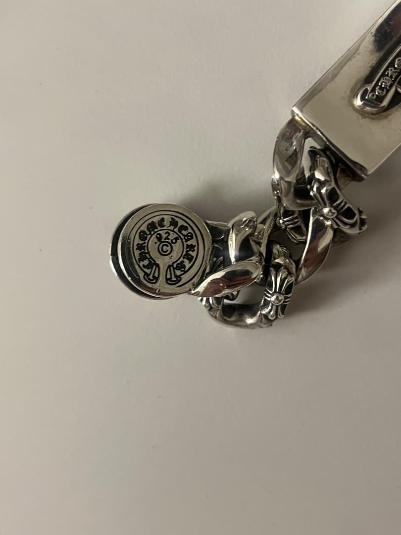 クロムハーツ ダガーIDクリップ ブレスレット ファンシー 8リンク 新品同様