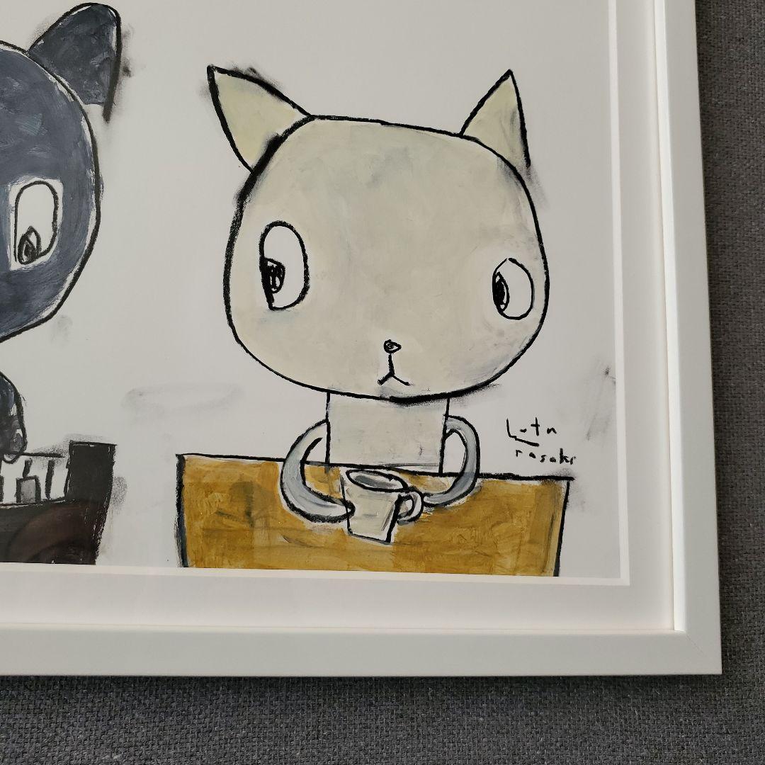 絵画 原画 up the tempo 2016 猫 現代アート