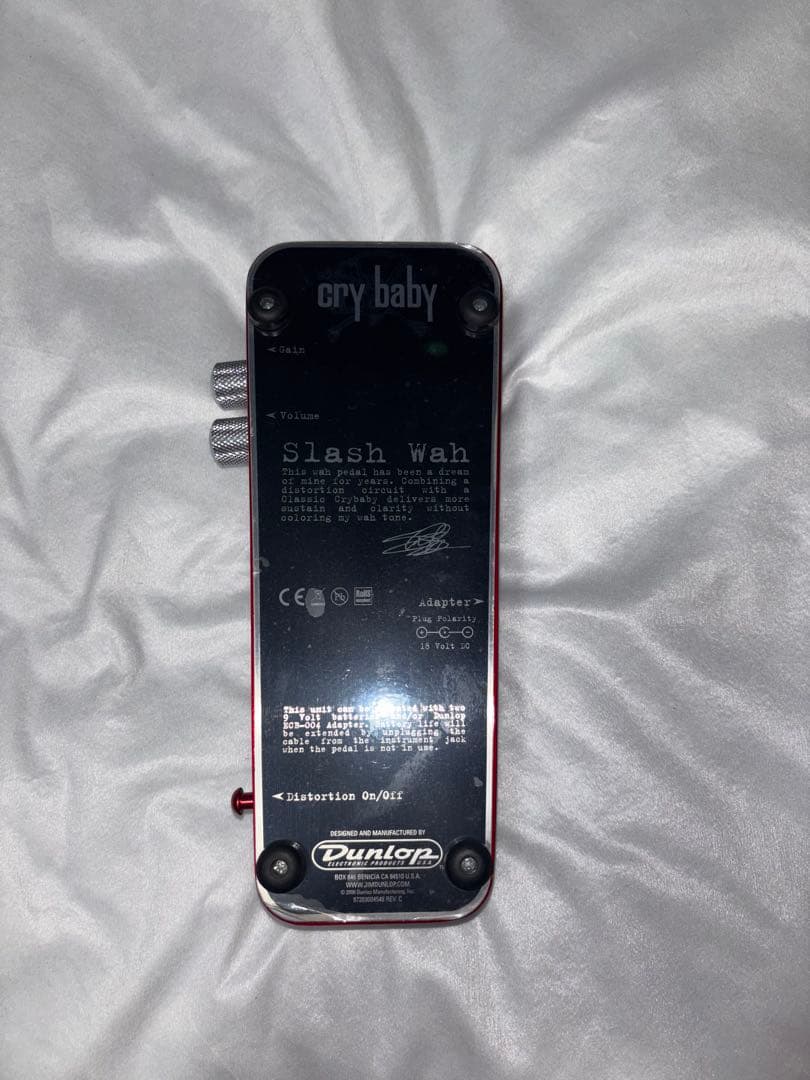 ギター Jim Dunlop Cry baby Slash Wah SW-95