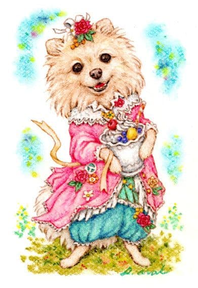 フォロワー様は価格から10％OFF【ペット画オーダー制作（A5用紙　１匹描き）】