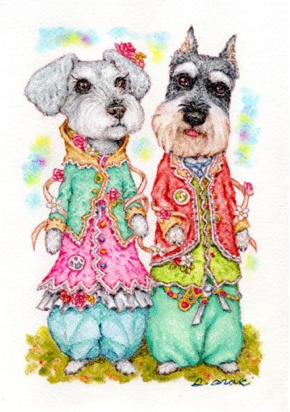 フォロワー様は価格から10％OFF【ペット画オーダー制作（A5用紙　１匹描き）】