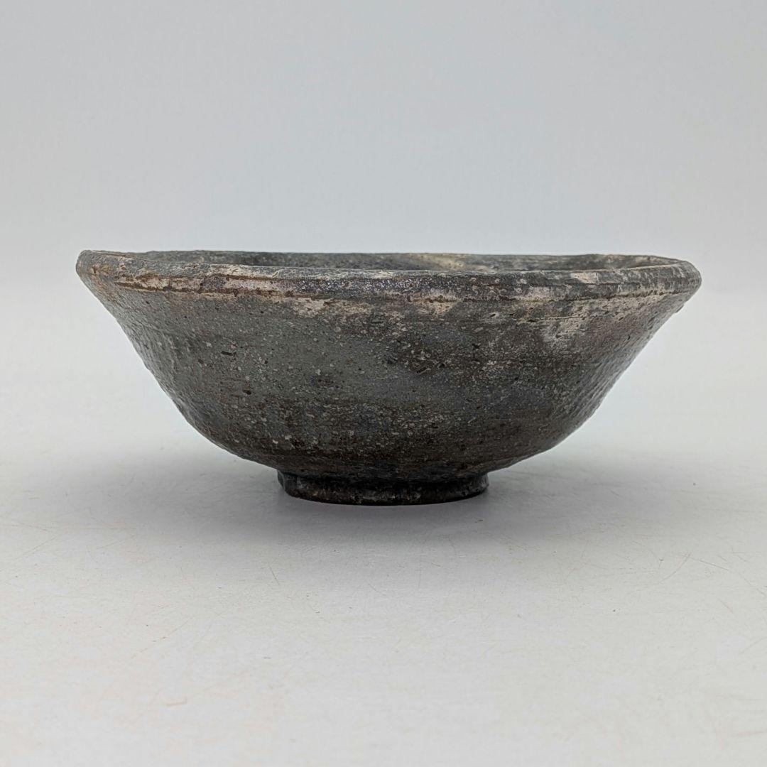 竹子窯 西川清翠 備前楽茶盌 共箱 抹茶碗 抹茶茶碗 茶道具 茶器 食器 平茶碗