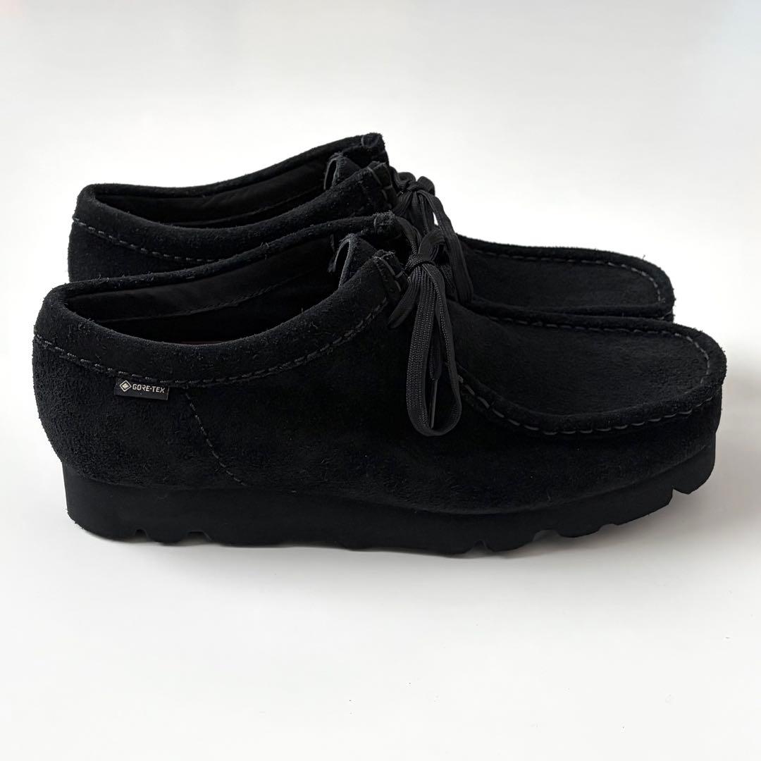 美品★Clarks GTX ワラビー ブラック クラークス GORE-TEX 黒