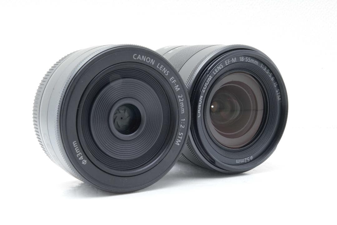 Canon EOS Mミラーレス一眼ダブルレンズキット　レッド【美品】