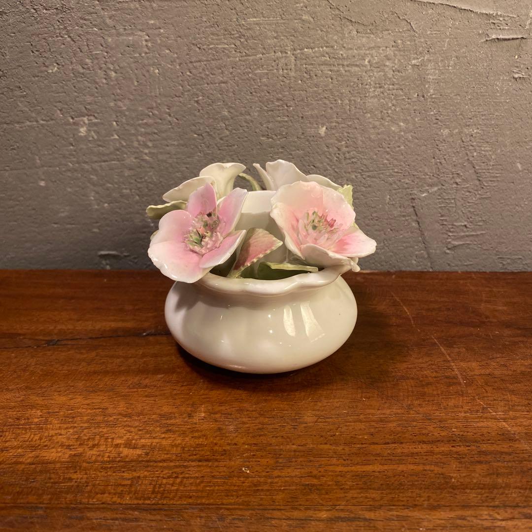 英国 ストラットフォード 陶器アートフラワー オブジェ置物 インテリア