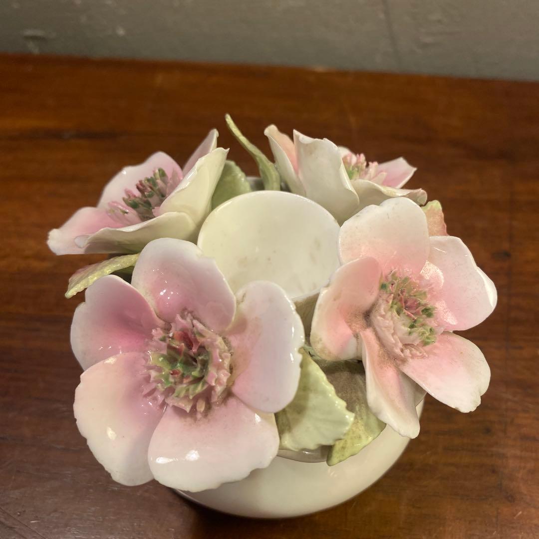 英国 ストラットフォード 陶器アートフラワー オブジェ置物 インテリア