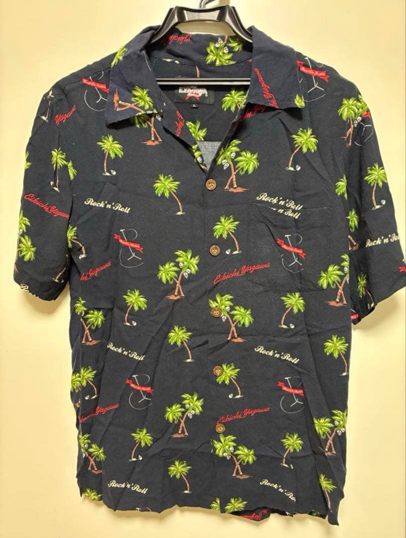 うどん　矢沢永吉 アロハシャツ Lサイズ EIKICHI YAZAWA