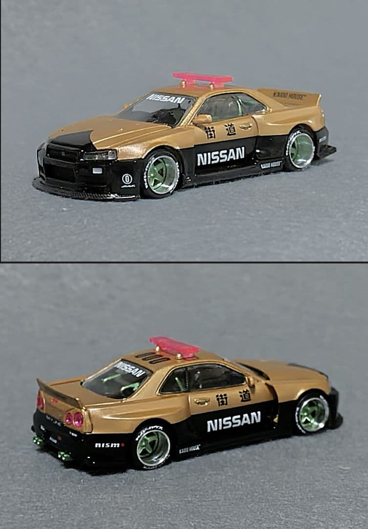 ミニカー (R34) KaidoWorks V2 Aero Police BLKLTD