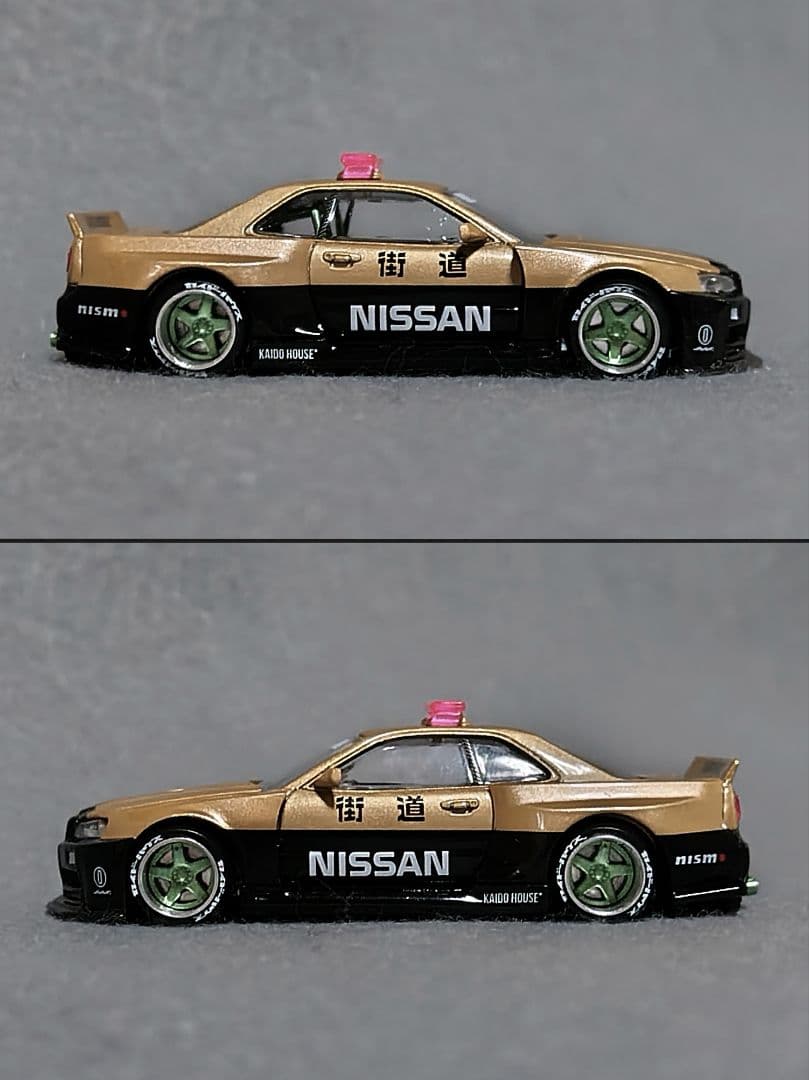 ミニカー (R34) KaidoWorks V2 Aero Police BLKLTD