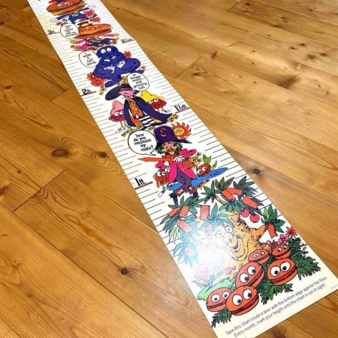 70年代　マクドナルドランド　身長計　ディスプレイ　アメトイ　ロナルド　グリマス