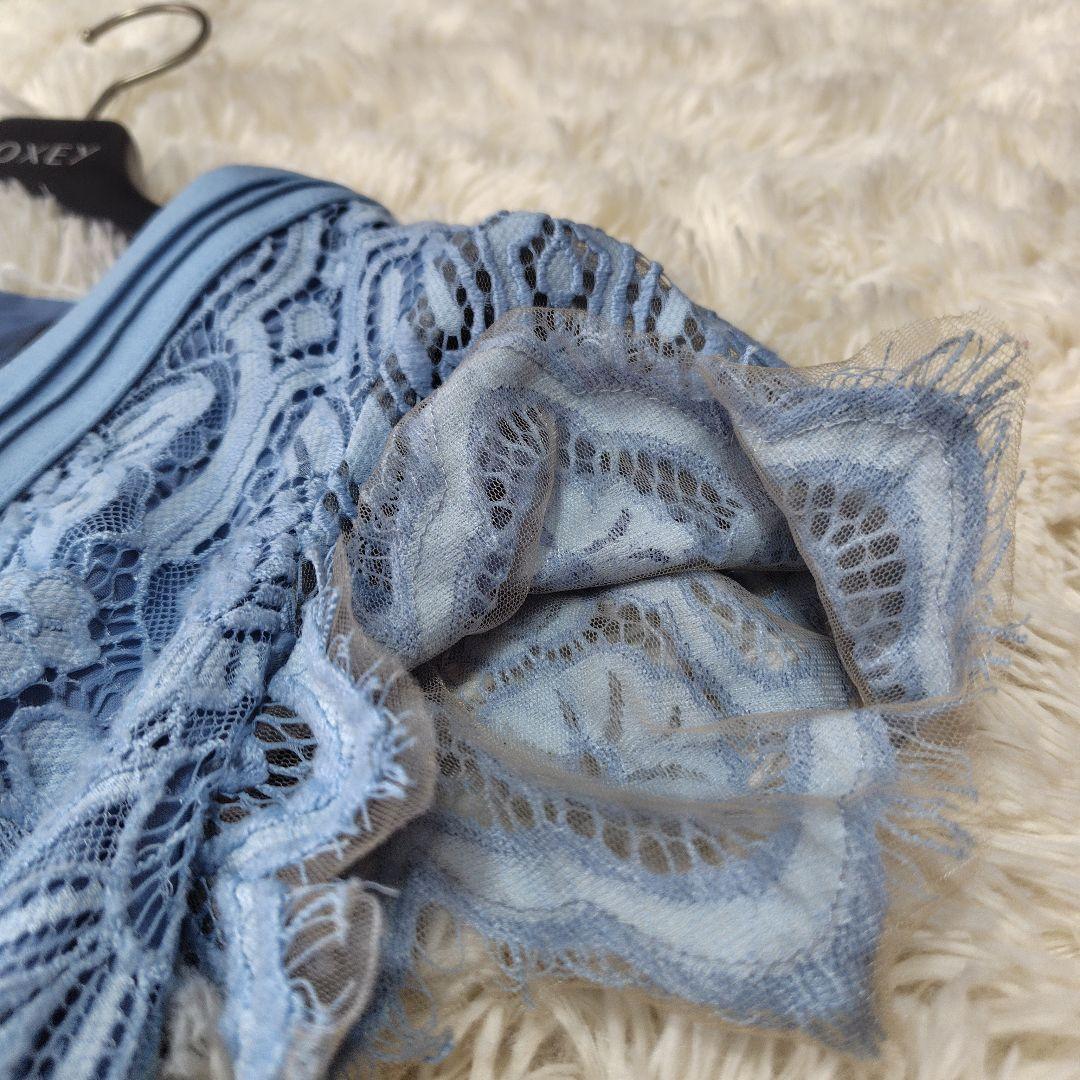 【美品♡美シルエット】タダシショージ　Vネックコードレースドレス　フィット　水色