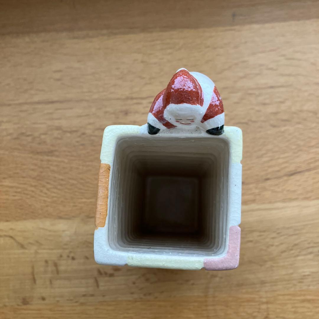 楽入　花入　サンタ　煙突サンタ