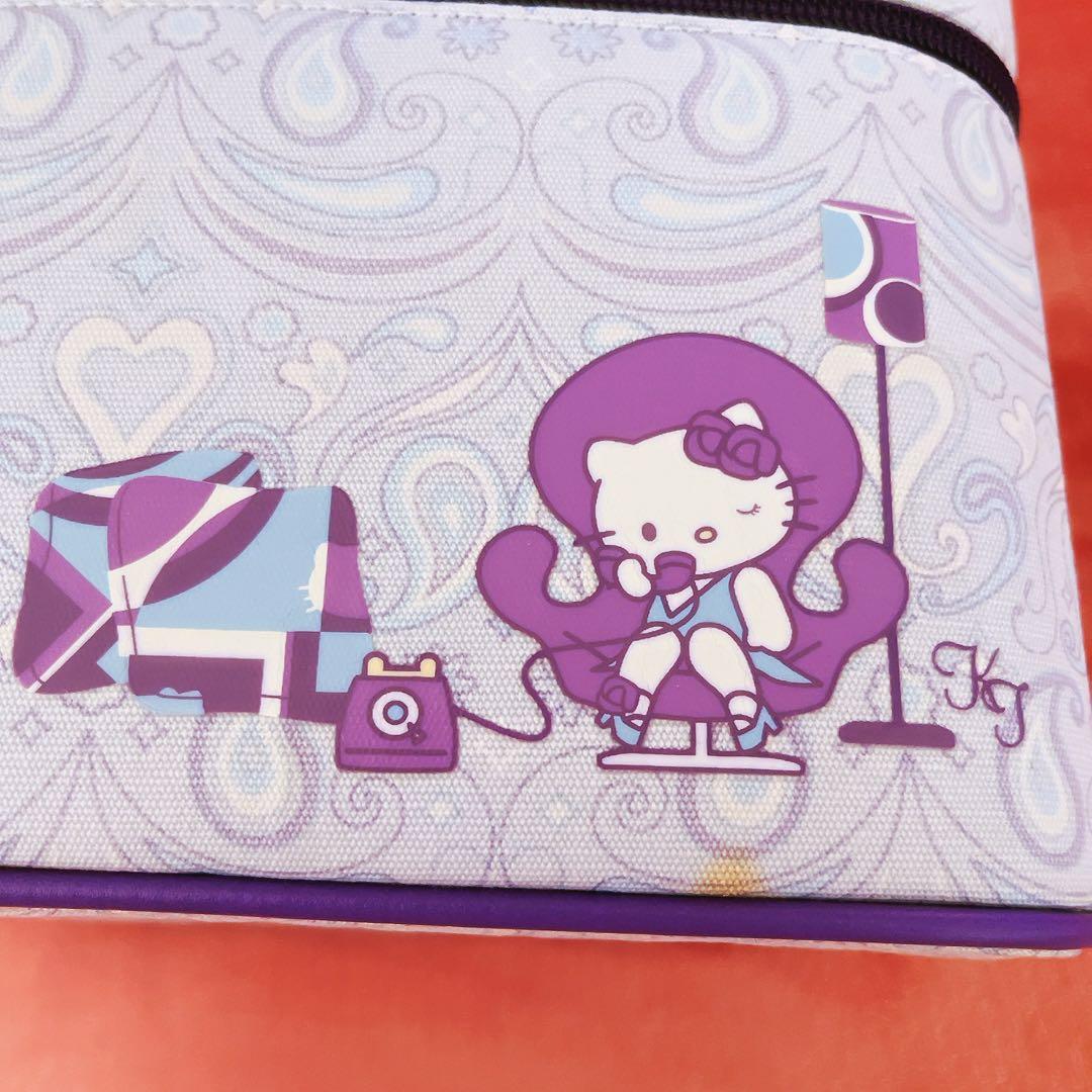 希少レア　ハローキティ　バニティケース　USA ペイズリー　2004 サンリオ