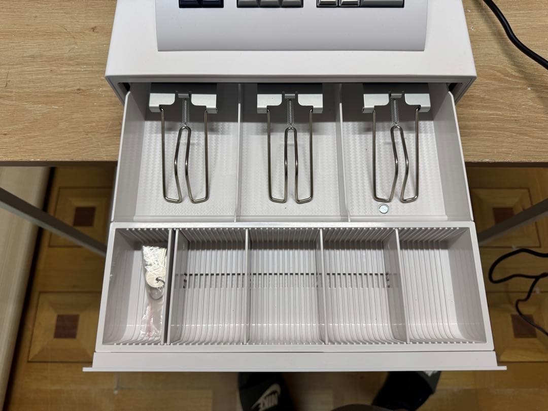 CLOVERレジスター 8部門 JET 320R ホワイト 店舗用レジ