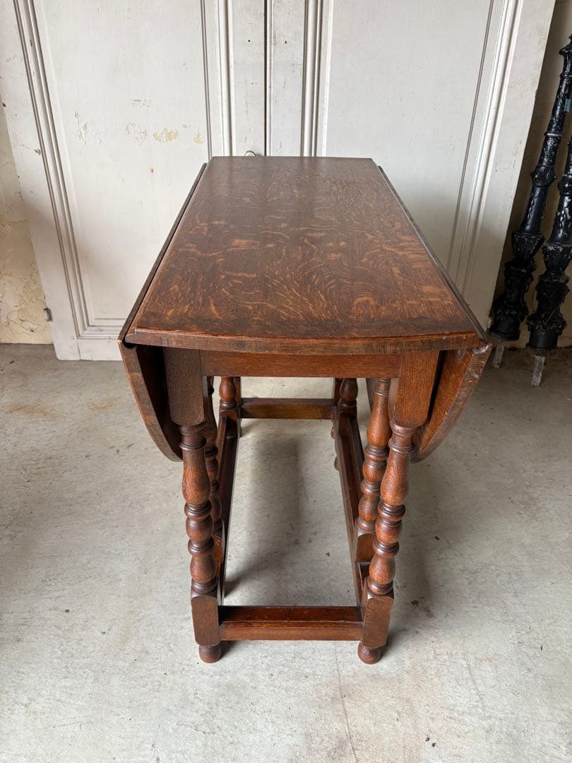 オーク　バタフライテーブル/アンティーク