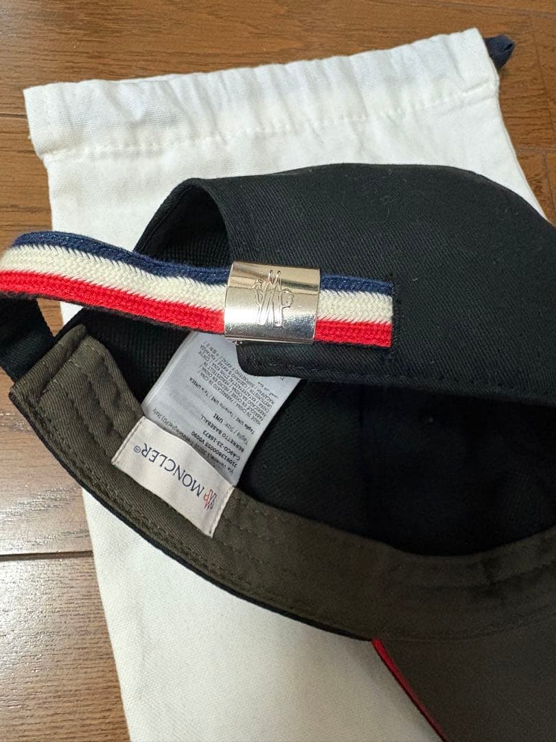 MONCLER ブラック ベースボールキャップ UNI 【未使用品】