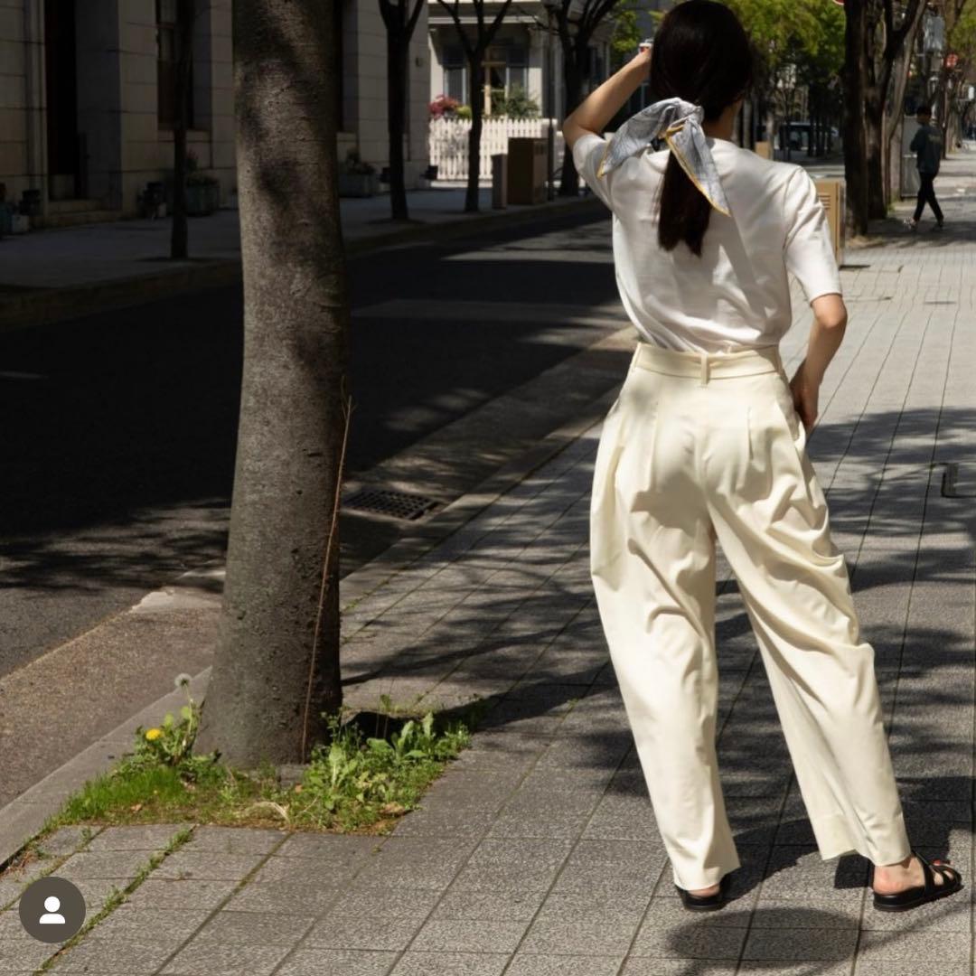 【裾上げ済み・注意事項あり】 deres drape pants ドレープパンツ