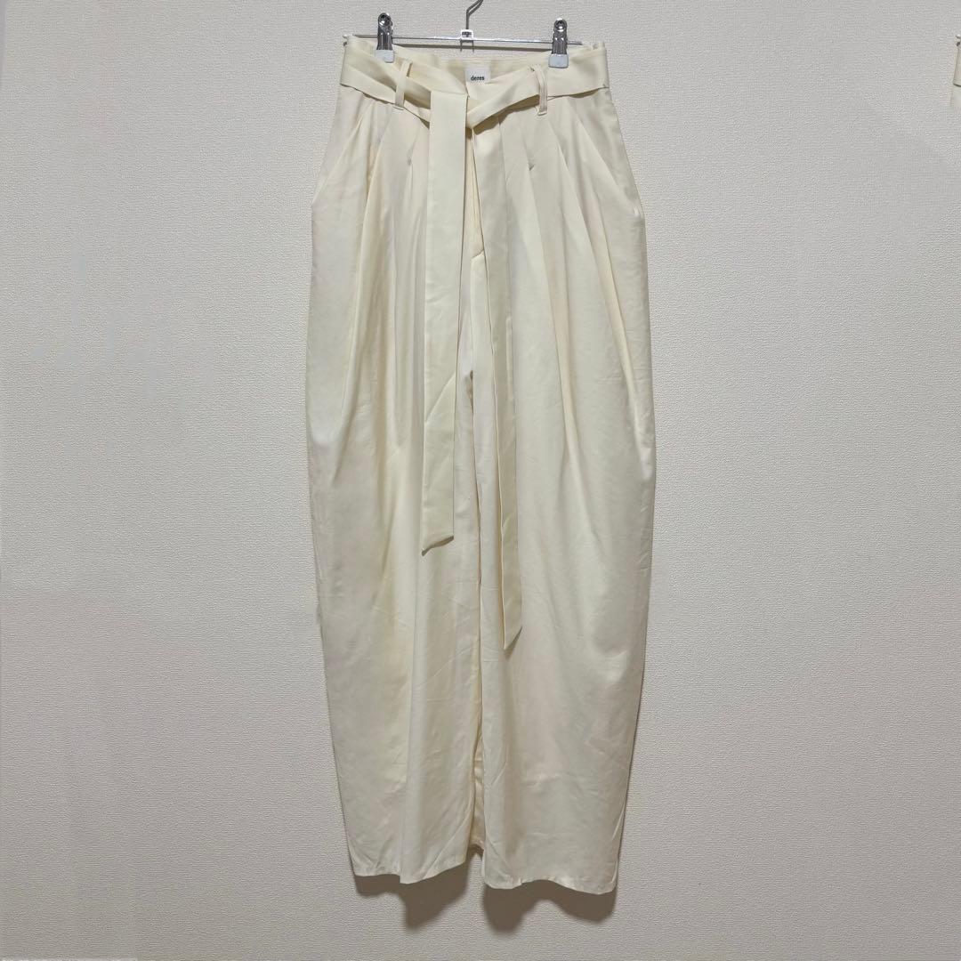 【裾上げ済み・注意事項あり】 deres drape pants ドレープパンツ