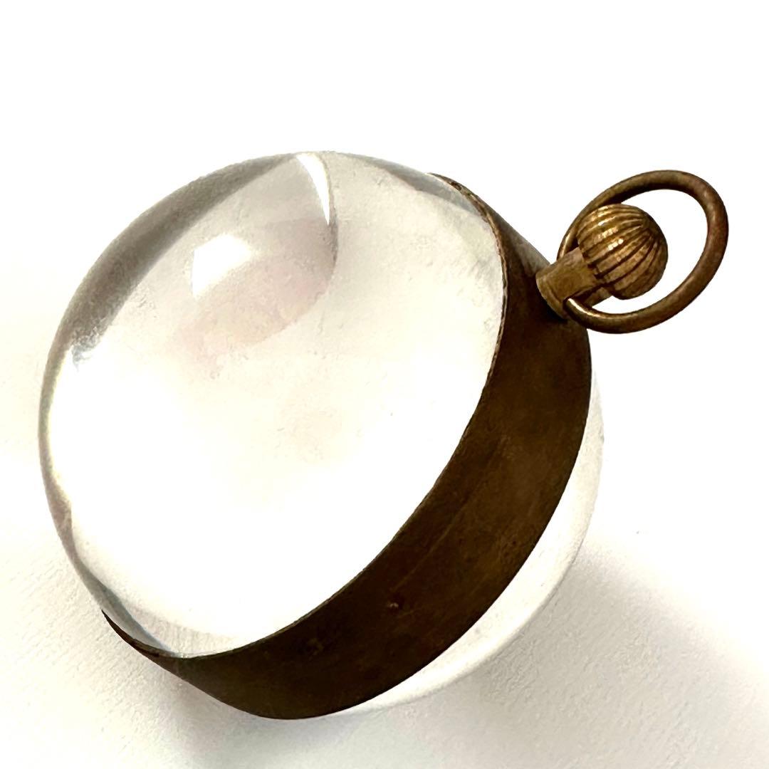 球体ガラス置時計　デスクウォッチ　アンティーク　希少