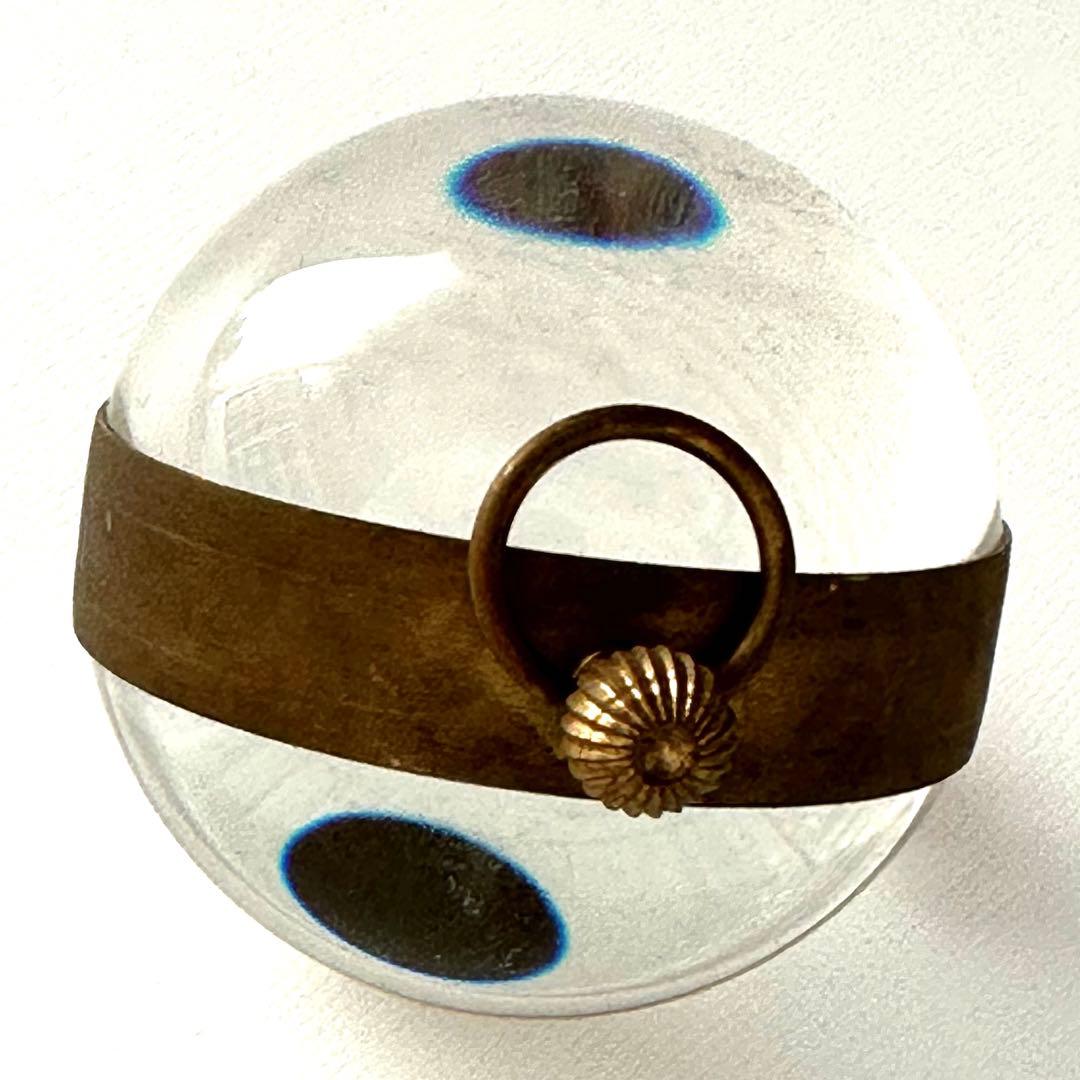 球体ガラス置時計　デスクウォッチ　アンティーク　希少