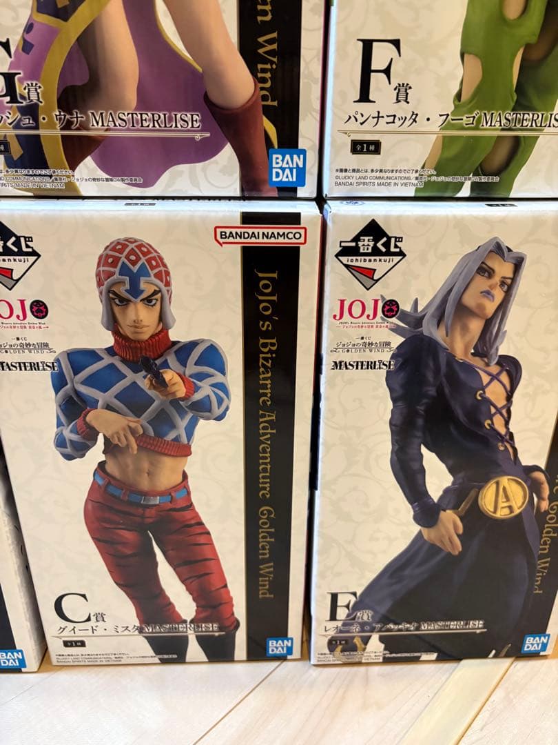 一番くじ ジョジョの奇妙な冒険 GOLDEN WIND A〜F賞セット おまけ