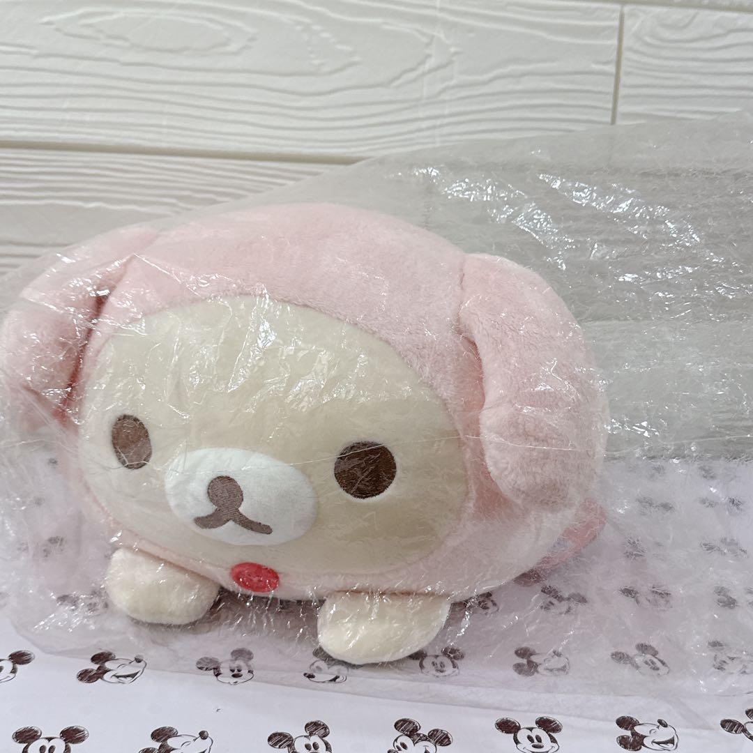 激レア　コリラックマ スーパーもーちもち 大福クッション うさみみ