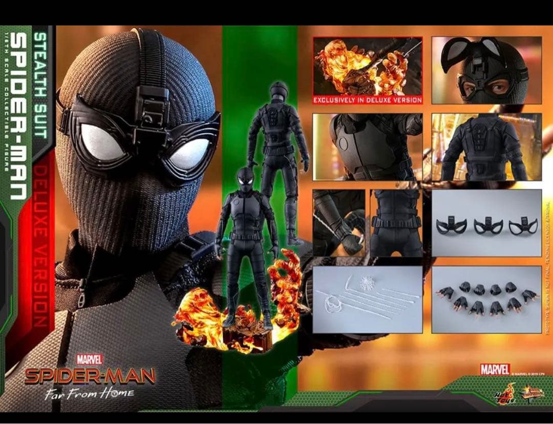 ホットトイズ スパイダーマン ステルススーツ デラックスver.