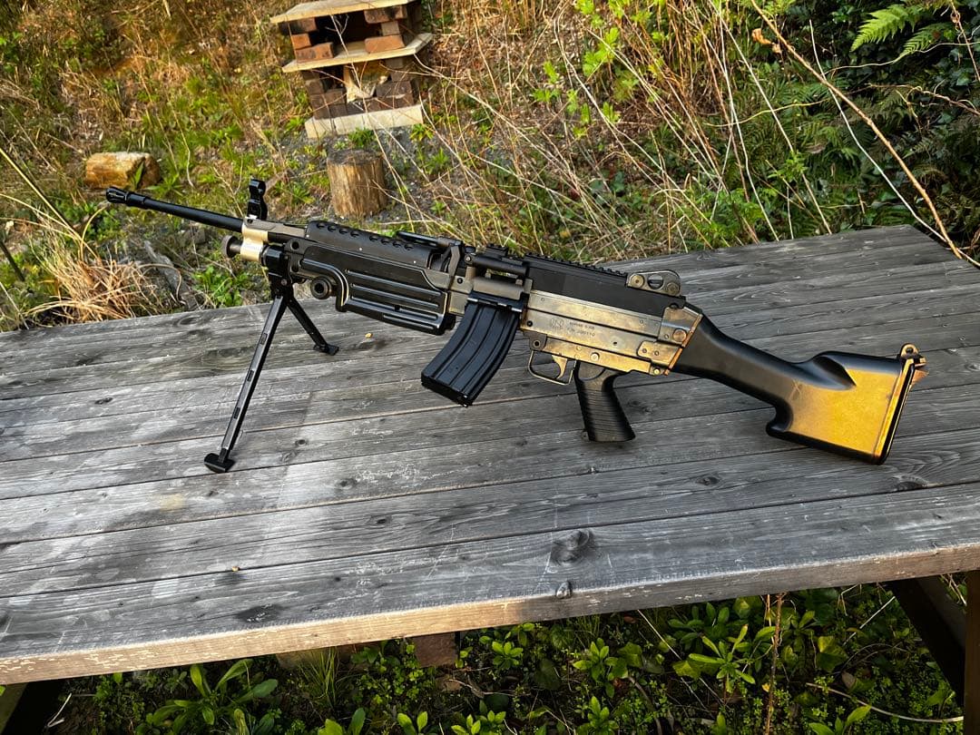 ち*ん様 TOP M249 固定ストック　電動ガン