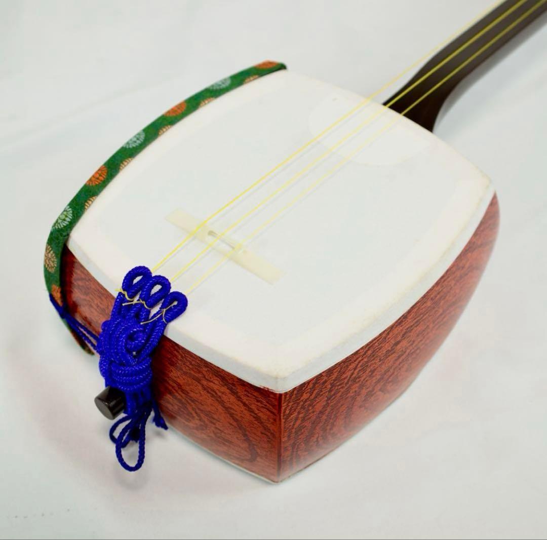 三味線本体 木製 バチ付き　セール