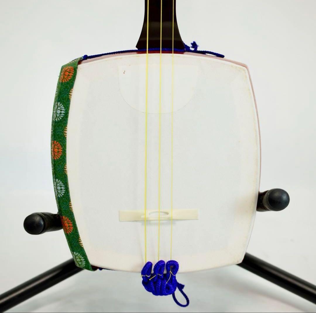 三味線本体 木製 バチ付き　セール