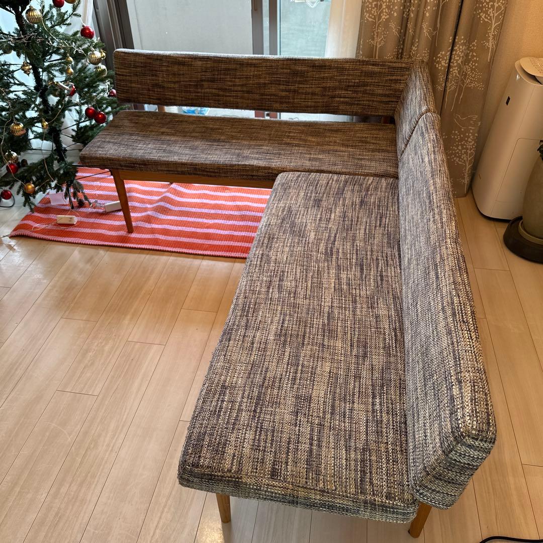 MOMO NATURAL モモナチュラル　BRICK SET R L字型ソファ