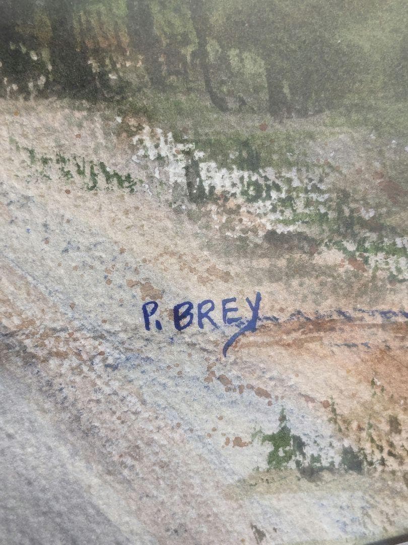 大型絵画 直筆水彩画 COUNTRY JEWEL by PAT BREY