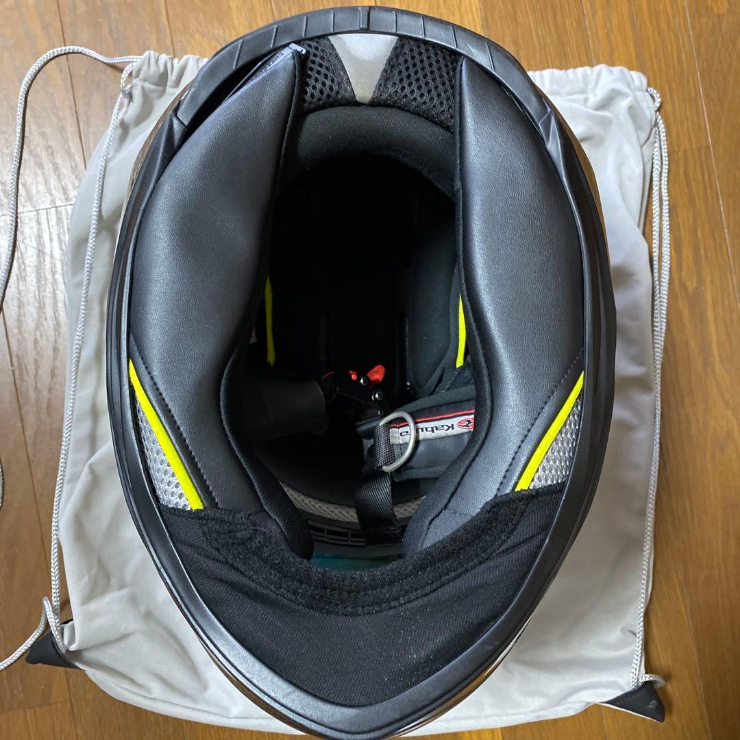 カブトエアロブレード5R カーボンヘルメット　Mサイズ　ミラーシールド2個付