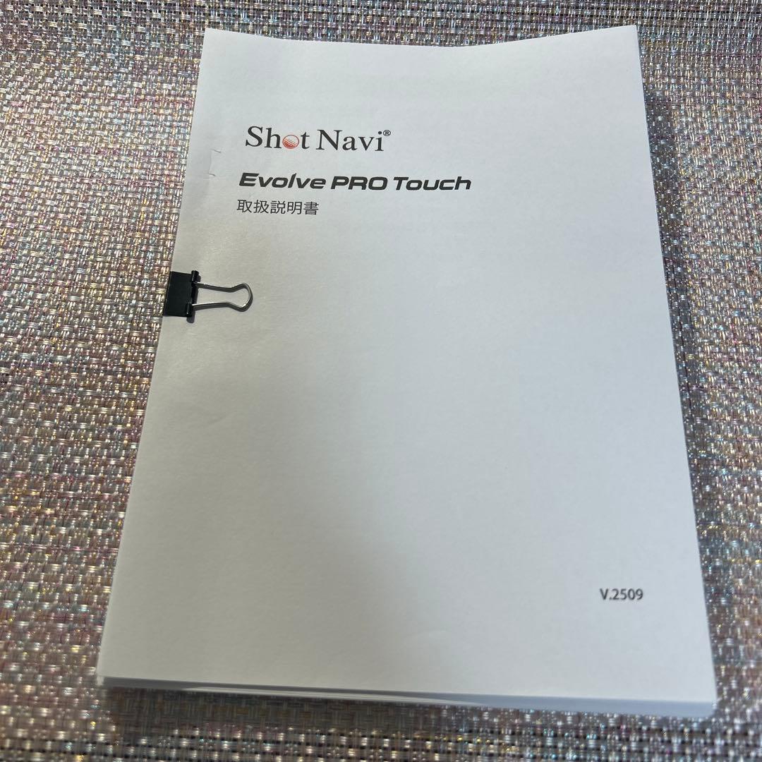 GPSゴルフナビ　Shot Navi Evolve PRO Touch
