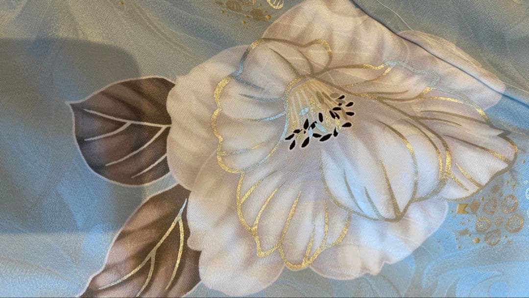 ＊新品＊豪華振袖刺繍水色牡丹成人式フォーマル身丈162裄66前襟24.5后襟30