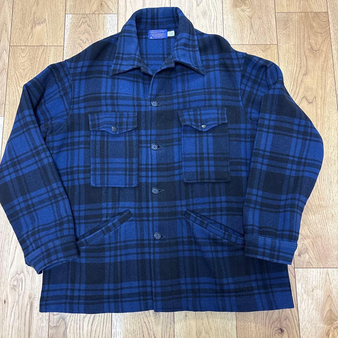 ペンドルトン　ウールジャケット　青黒