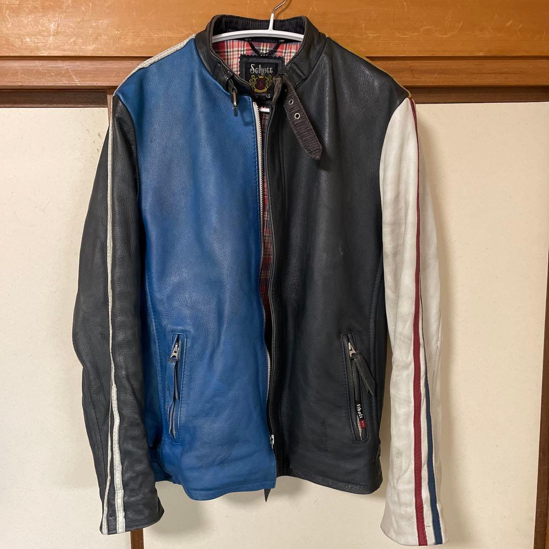 HormonNo1  【L】schott シングル ライダースジャケット