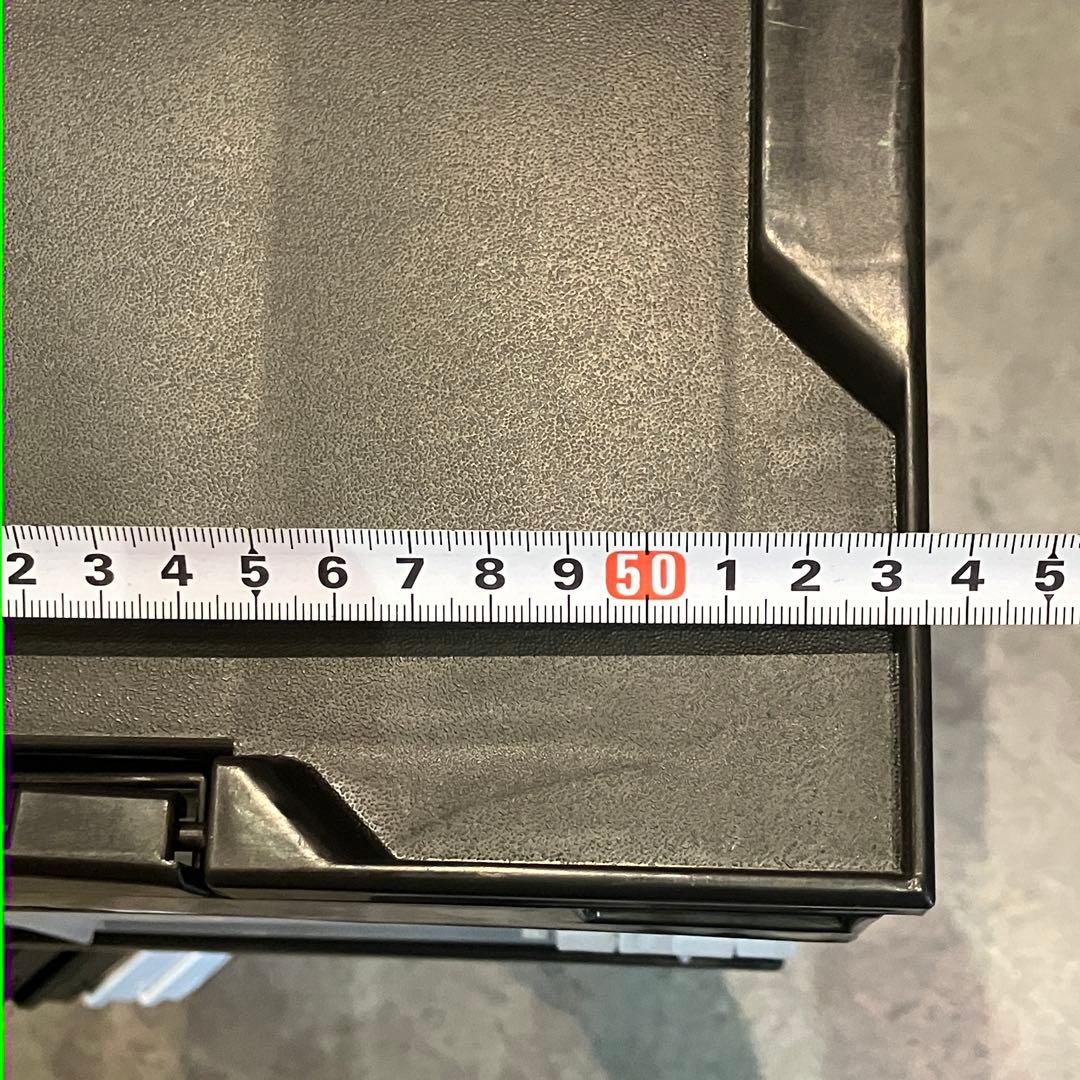 折りたたみコンテナ 50L ブラック ホワイト 業務用 6個 松本産業 フタ付き