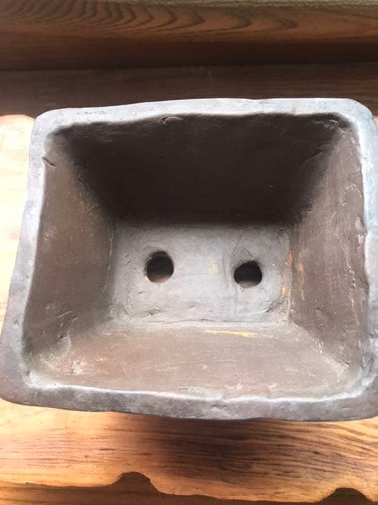 盆栽鉢　陶一作松皮手作り鉢盆栽鉢小品盆栽草物盆栽植木鉢古鉢ガーデニング多肉植物