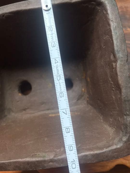 盆栽鉢　陶一作松皮手作り鉢盆栽鉢小品盆栽草物盆栽植木鉢古鉢ガーデニング多肉植物