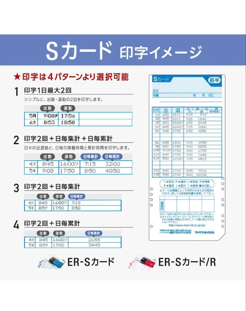 タイムレコーダー ER-80SU 中古