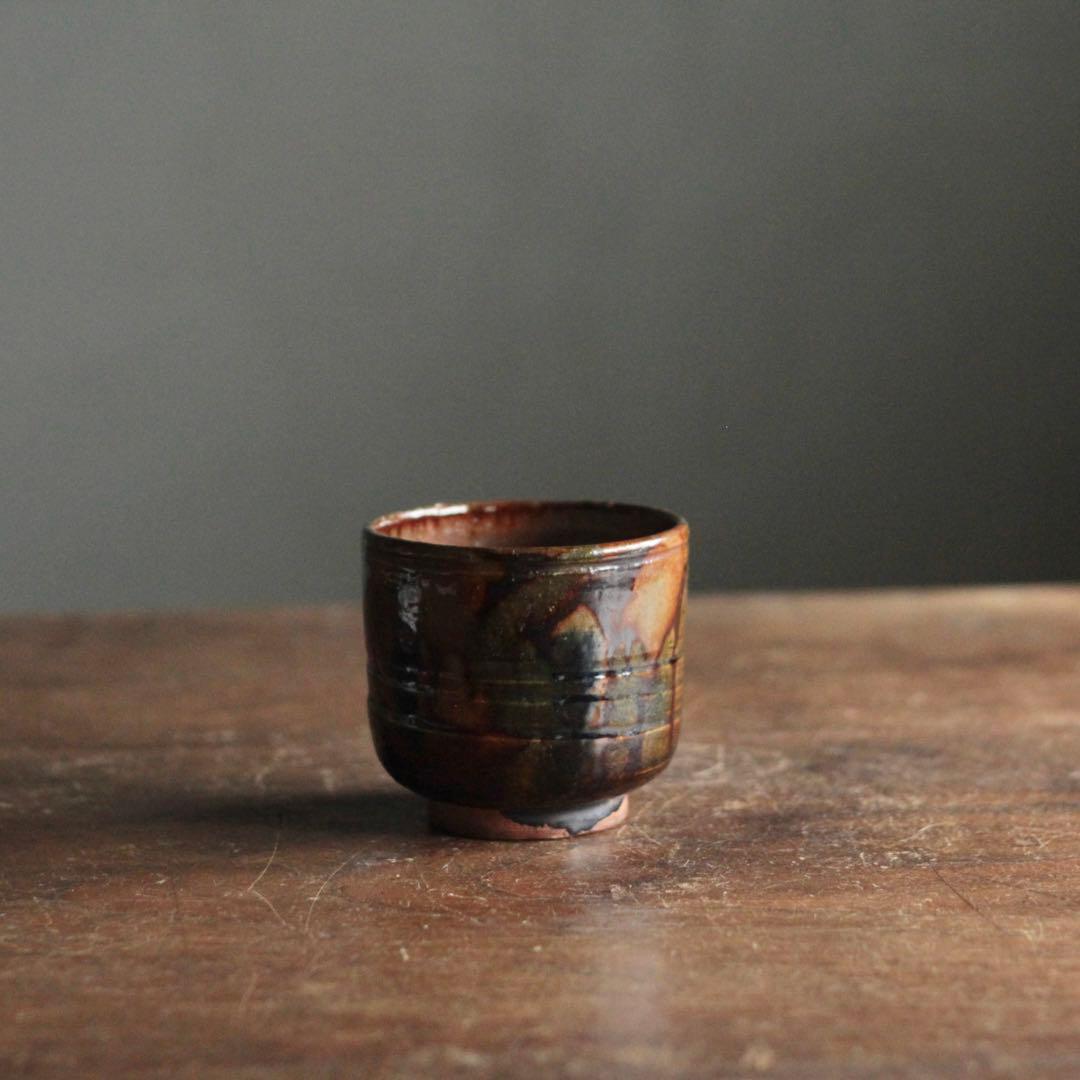 筒茶碗 須佐焼か？ 古美術 アンティーク 古道具 茶道具