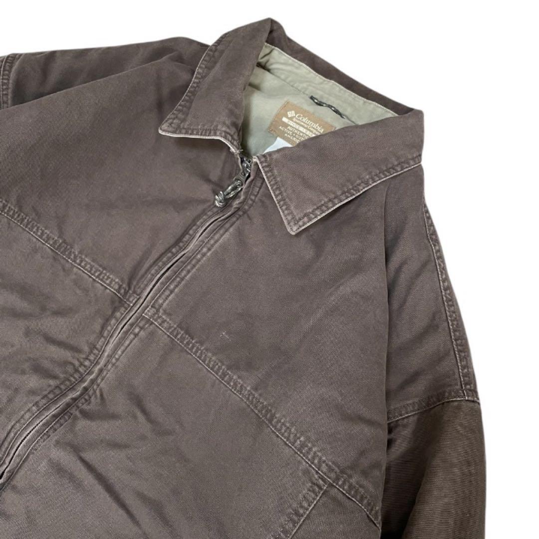Columbia00sコットンワークジャケット中綿入り フェードブラウン雰囲気系